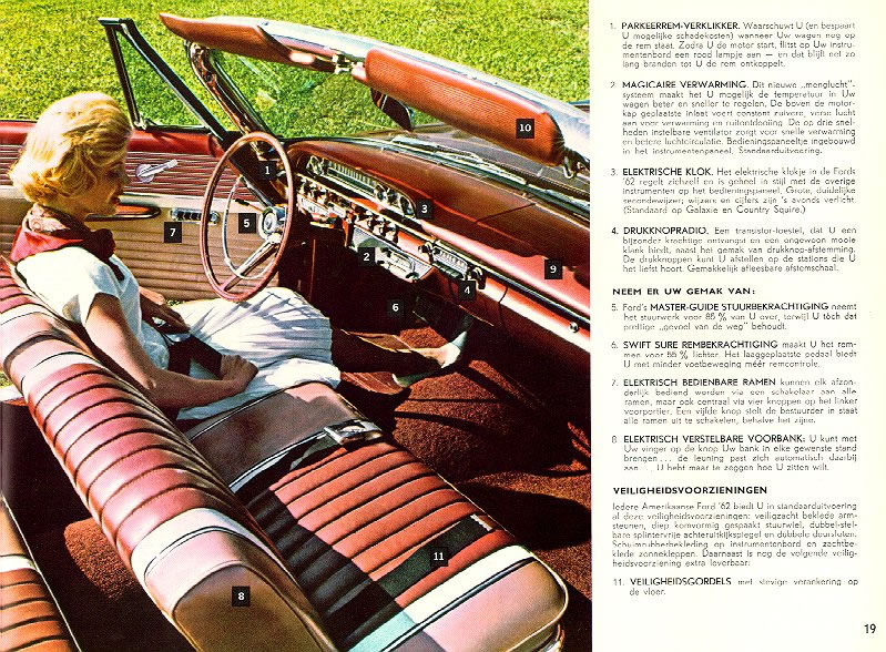 1962 Ford Dutch Brochure Page 7